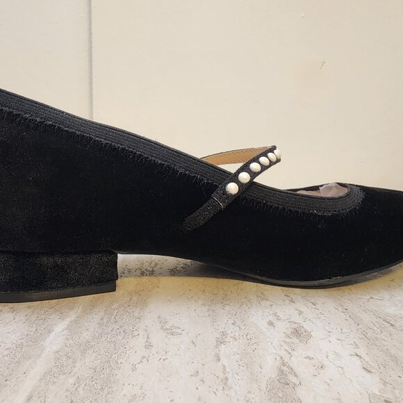 Piso Mary Jane Flat velvet - B020 - Picture 3 of 11